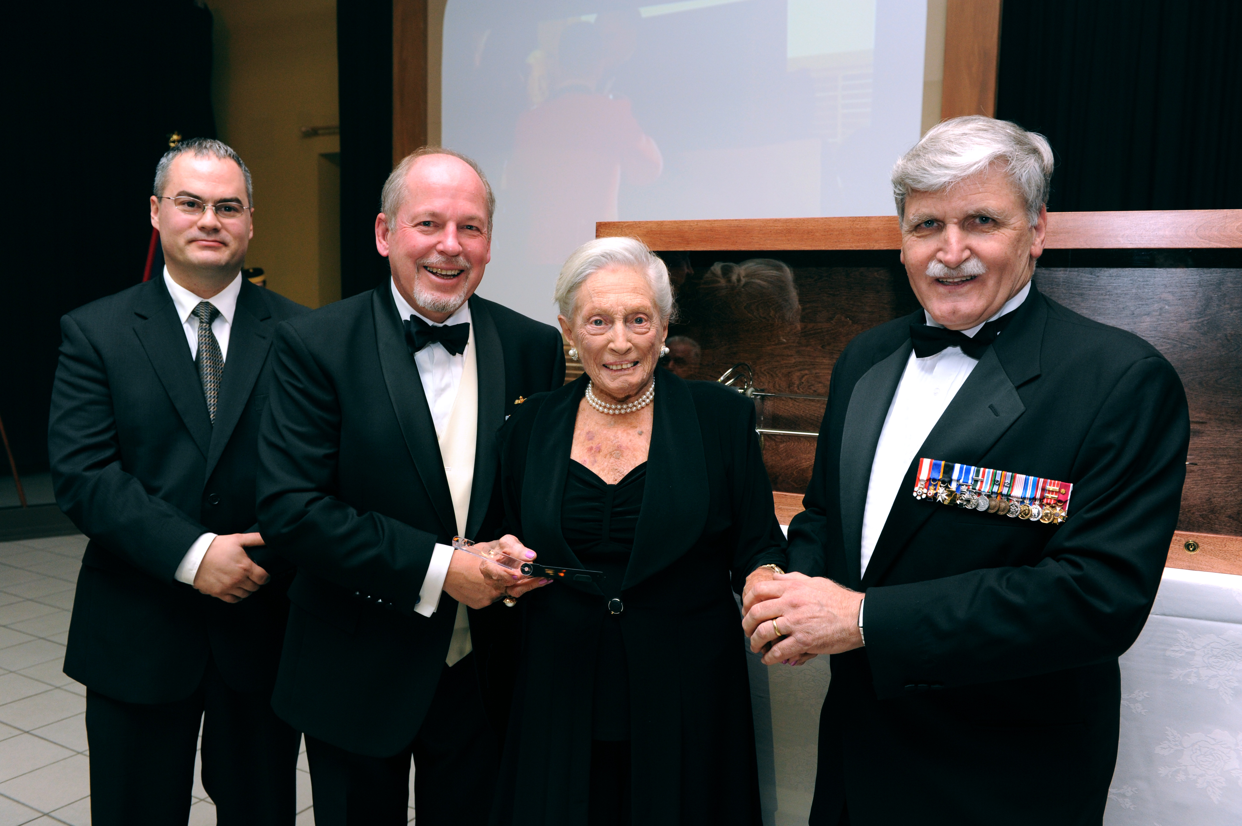 Présentoir honorant le colonel Louis Marcellin Lahaie –